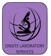Icon showing a laboratory telescope representing on site laboratory services at this vets 